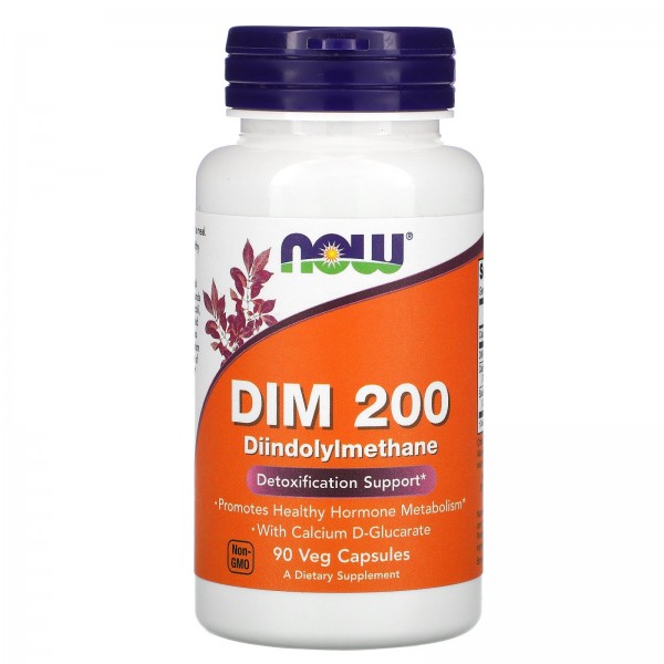 Now Foods DIM200 дииндолилметан 90 растительных ка...
