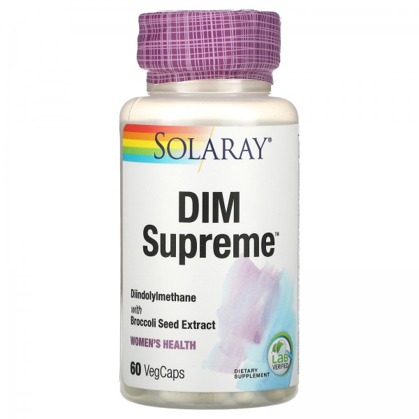 Solaray DIM Supreme дииндолилметан 60 растительных...