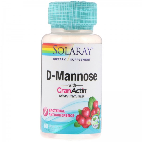Solaray D-манноза с CranActin для здоровья мочевыв...