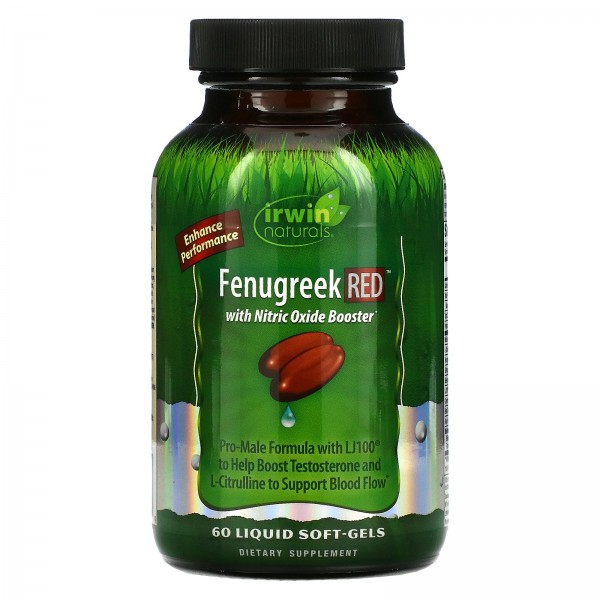 Irwin Naturals Fenugreek RED With Nitric Oxide Boo...
