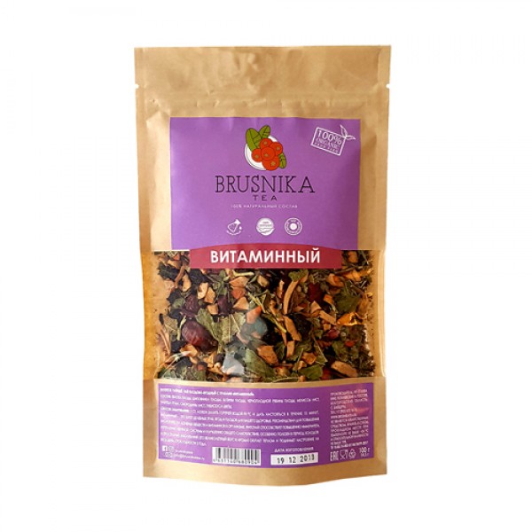BrusnikaTea Чай плодово-ягодный с травами `Витаминный` 100 г