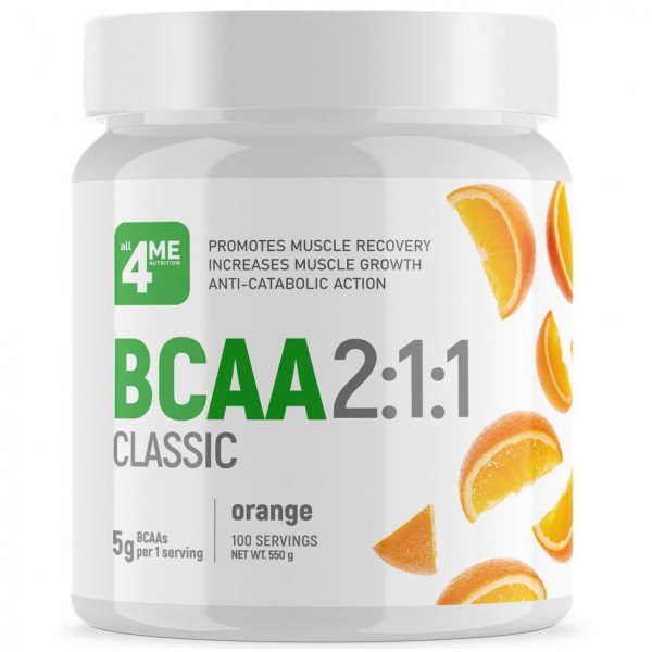 4Me Nutrition BCAA 550 г Апельсин