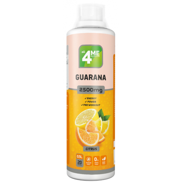 4Me Nutrition Гуарана концентрат 2500 мг 500 мл Апельсин-Лимон