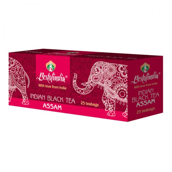 Best of India Чай чёрный индийский `Assam`, пакети...