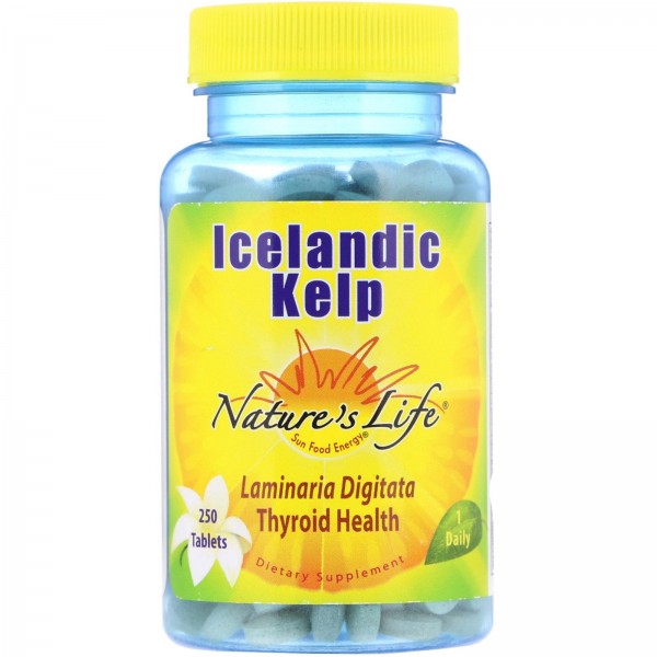 Nature's Life Исландская бурая водоросль 250 таблеток