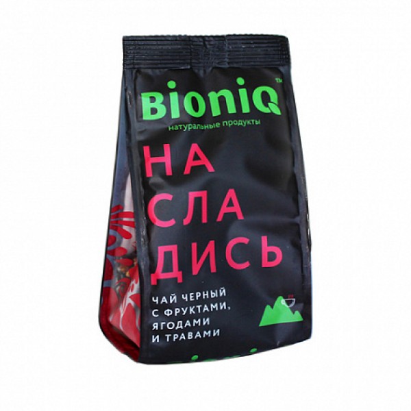 BioniQ Чай чёрный `Насладись` с фруктами, ягодами ...