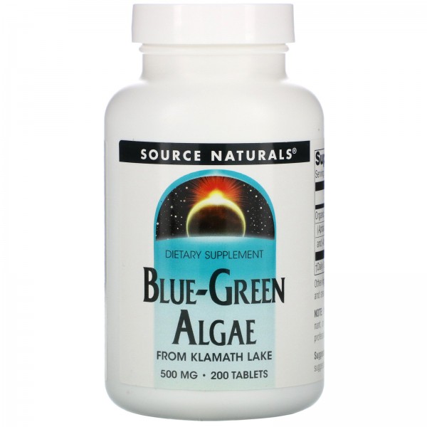 Source Naturals Сине-зеленые водоросли 200 таблето...