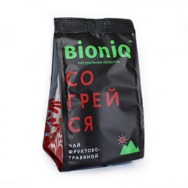 BioniQ Чай зелёный `Согрейся` фруктово-травяной 50 г