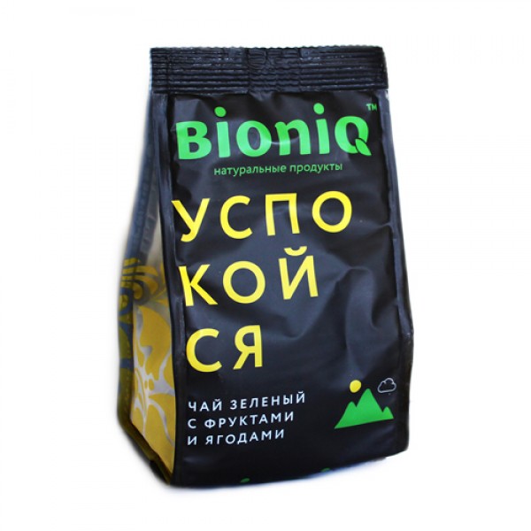 BioniQ Чай зелёный `Успокойся` с ягодами и травами...