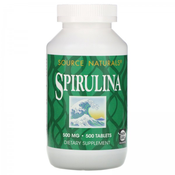 Source Naturals Спирулина 500 мг 500 таблеток