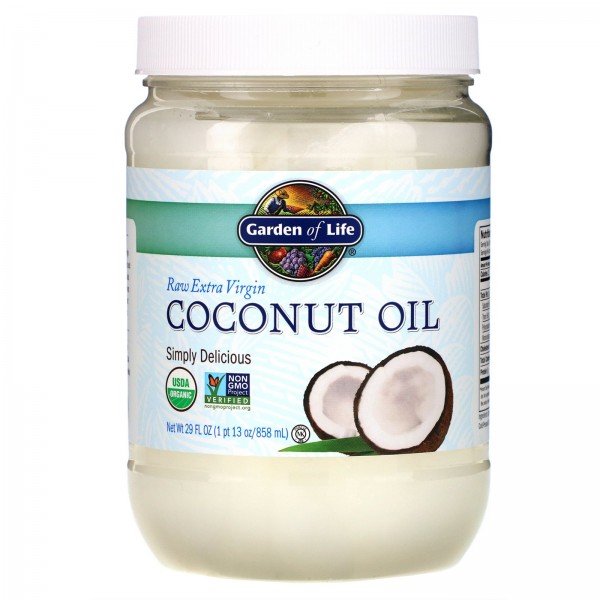 Garden of Life Неочищенное кокосовое масло холодного отжима 858 мл (29 жидких унций)