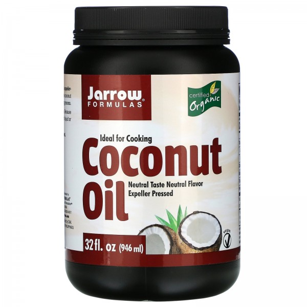 Jarrow Formulas органическое кокосовое масло экспеллерное прессование 946г (32жидк.унции)