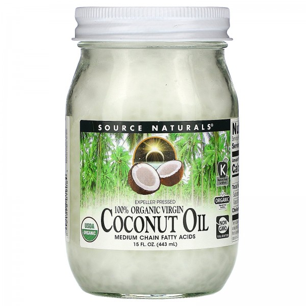 Source Naturals 100% кокосовое масло первого отжим...