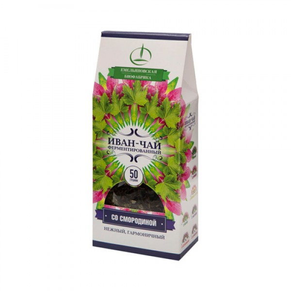 Емельяновская Биофабрика Напиток `Иван-чай`, с листьями смородины 50 г
