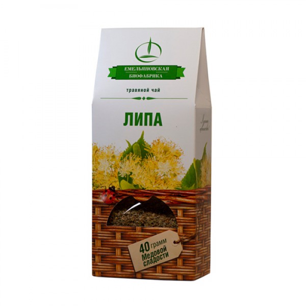 Емельяновская Биофабрика Напиток чайный `Липа`, травяной 40 г