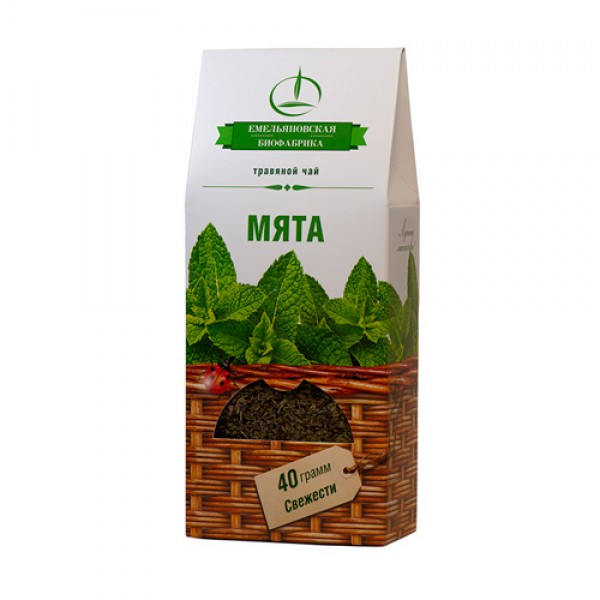 Емельяновская Биофабрика Напиток чайный `Мята`, травяной 40 г