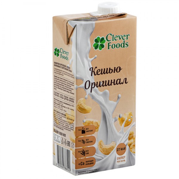 Clever Foods Напиток ореховый кешью `Оригинал` 100...