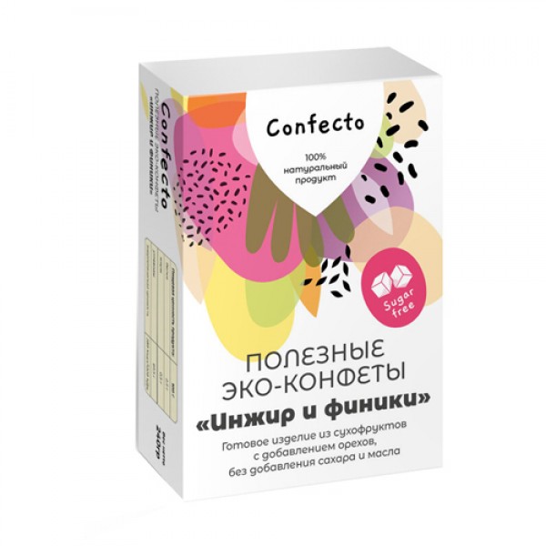 Confecto Эко-конфеты `Инжир и финики` 240 г