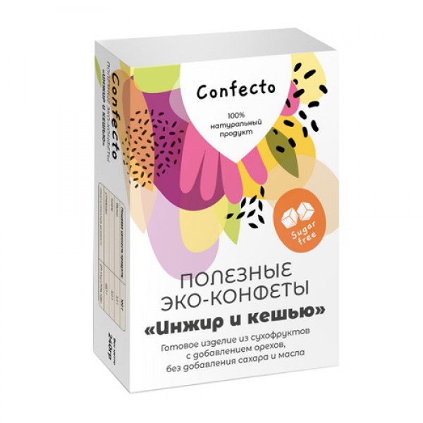 Confecto Эко-конфеты `Инжир и кешью` 240 г