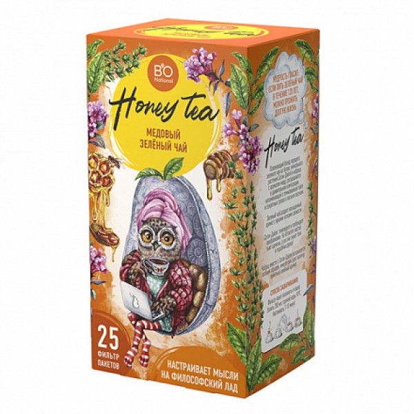 Bio National Чай зелёный 'Honey tea' 25 пакетиков...