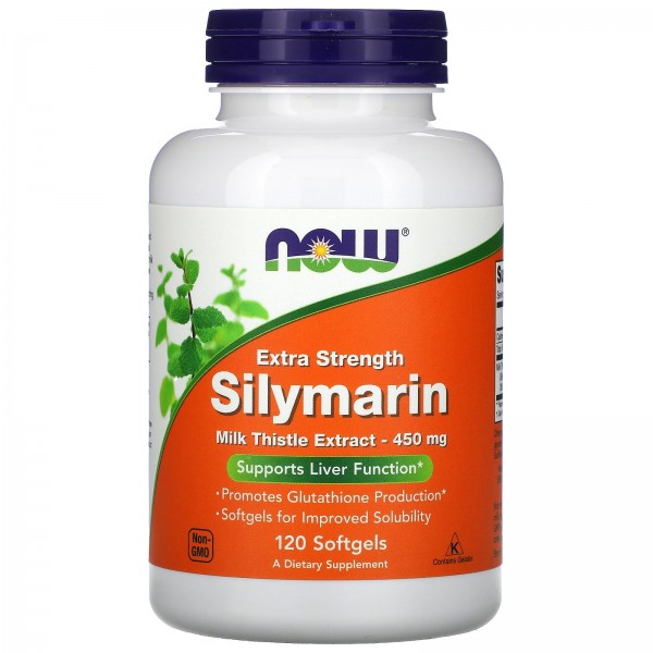 Now Foods Силимарин 450 мг 120 мягких таблеток