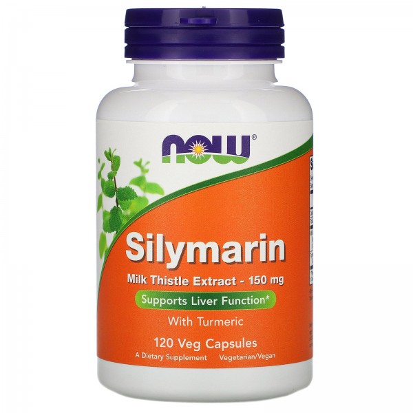 Now Foods Силимарин экстракт расторопши 150 мг 120 растительных капсул