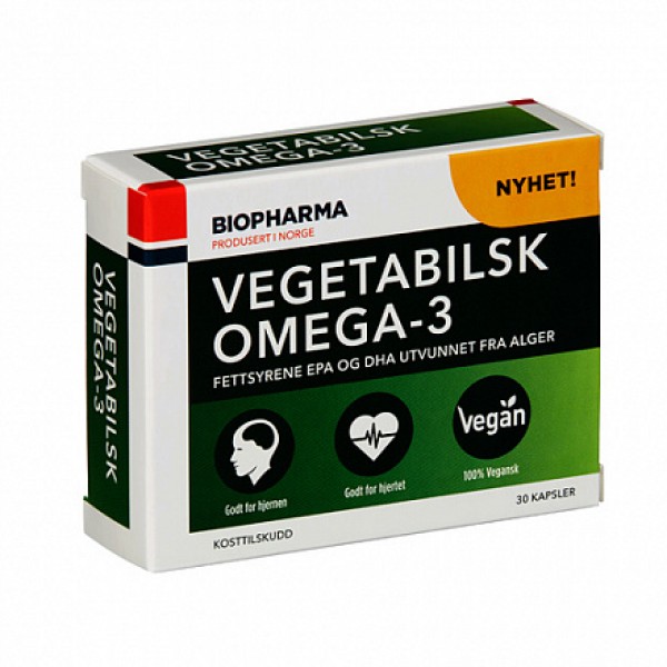 Biopharma Omega-3 'Vegetabilsk' 30 капсул
