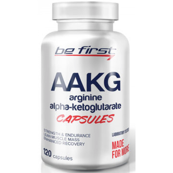 Be First Аргинин Альфа-кетоглютарат AAKG 120 капсу...