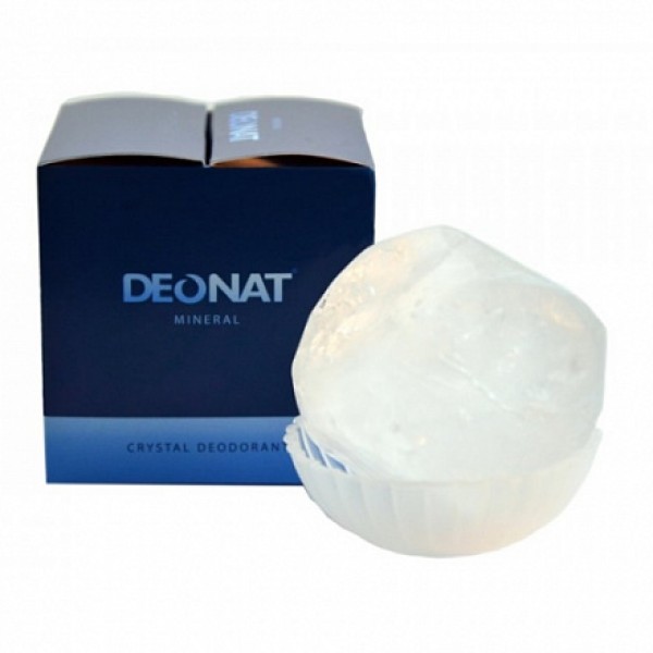 DeoNat Дезодорант-кристалл природный в подарочной коробочке 155 г