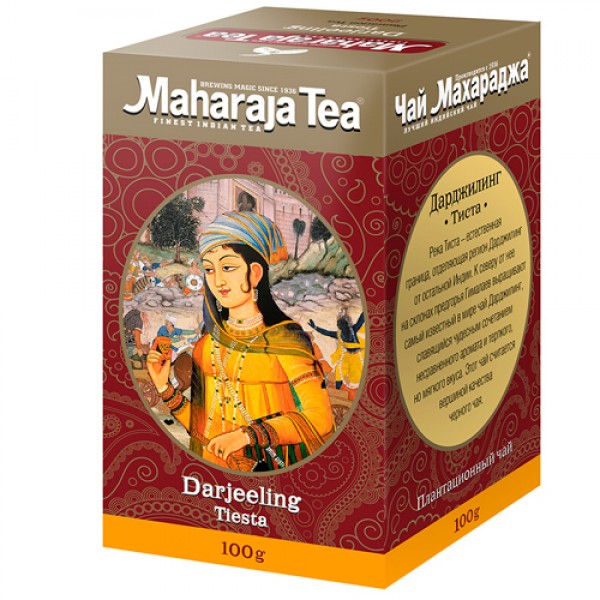 Maharaja Чай индийский чёрный байховый `Дарджилинг Тиста` 100 г