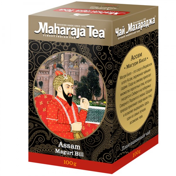 Maharaja Чай индийский чёрный байховый Ассам `Магури бил` 100 г