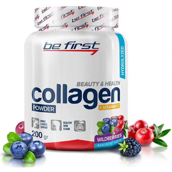 Be First Коллаген + Витамин Ц 200 г Лесные ягоды