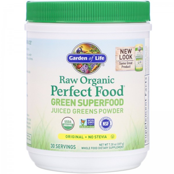 Garden of Life Raw Organic Perfect Food растительный суперпродукт оригинальный вкус 209 г