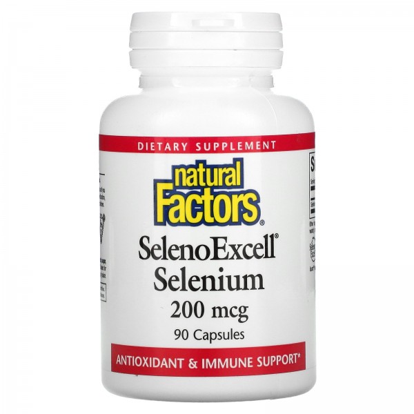Natural Factors SelenoExcell селен 200мкг 90капсул