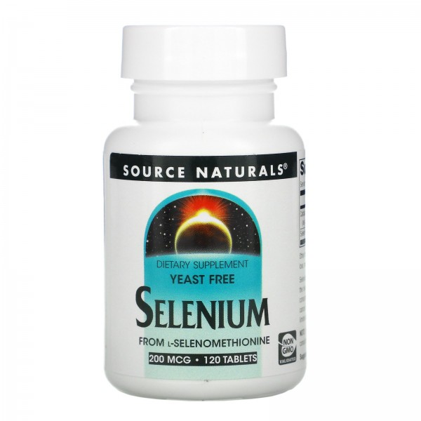 Source Naturals селен из L-селенометионина 200мкг 120таблеток