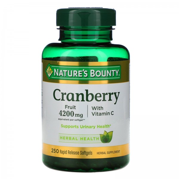 Nature's Bounty Клюква с витамином C 250 софтгель...