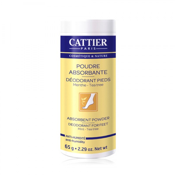 Cattier Пудра-дезодорант для ступней 65 г...