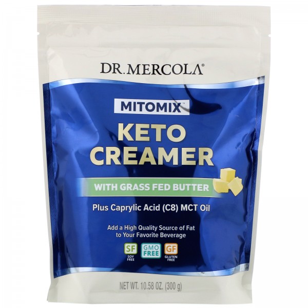 Dr. Mercola Mitomix Keto Creamer with Grass Fed Bu...