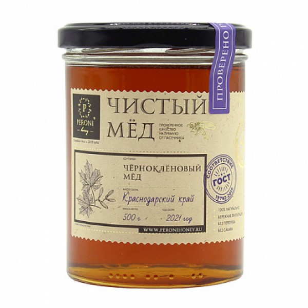 Peroni Мёд чистый 'Черноклёновый' 500 г