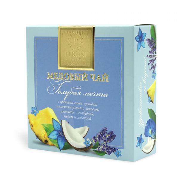 Peroni Чай медовый `Голубая мечта`, с цветами синей орхидеи, лавандой, мелиссой, ягодами 35 г