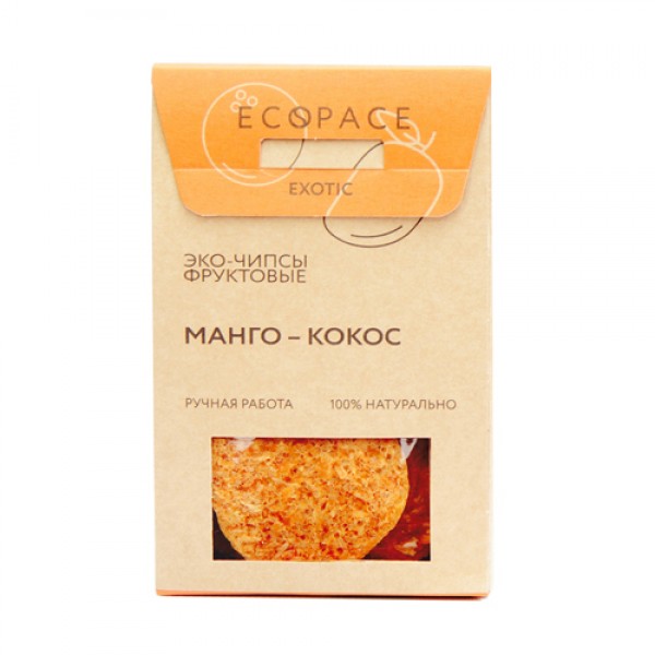 EcoSpace Чипсы фруктовые `Манго-кокос` 40 г