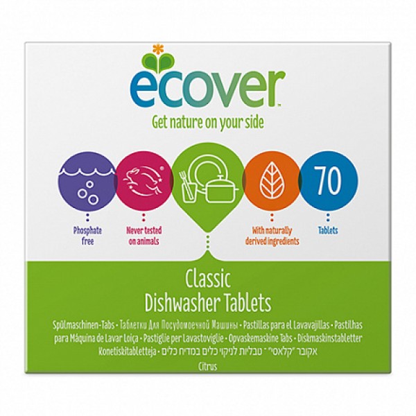 Ecover Экологические таблетки для посудомоечной машины 70 шт
