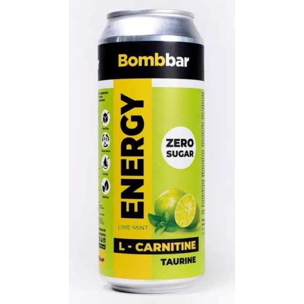 BOMBBAR Напиток L-Карнитин 500 мл Лайм-Мята...