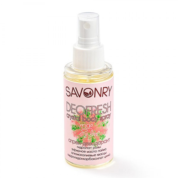 Savonry Спрей-дезодорант 'Rose & lime' 100 мл...