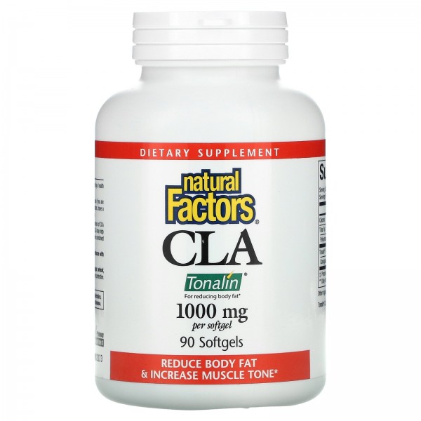 Natural Factors CLA Tonalin 1000 мг 90 мягких табл...