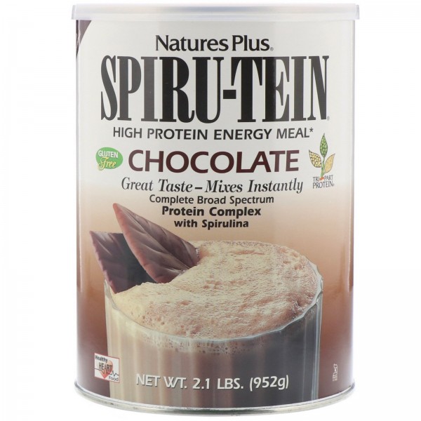 Nature's Plus Spiru-Tein энергетическая добавка с высоким содержанием протеина Шоколад 952 г