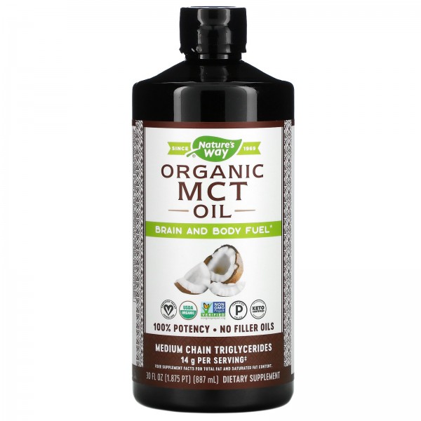 Nature's Way Органическое масло со среднецепочечными триглицеридами MCT 887 мл