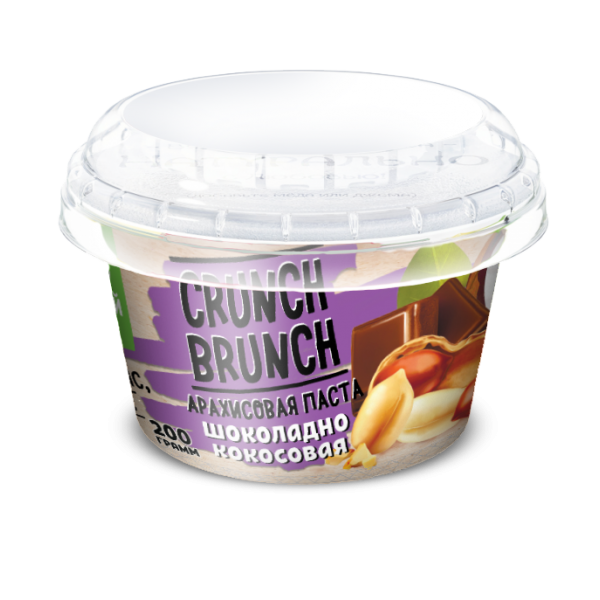 Crunch-Brunch Арахисовая паста 200 г Шоколадно-кокосовая