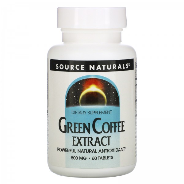 Source Naturals Экстракт зеленого кофе 500 мг 60 таблеток