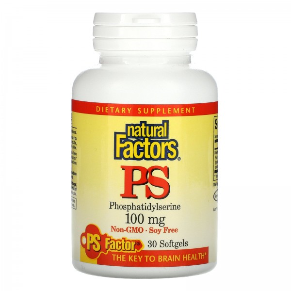 Natural Factors PS Phosphatidylserine 100 mg 30 So...
